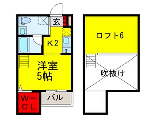 エスタブレ香ヶ丘の物件間取画像